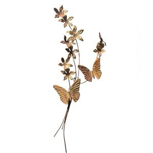 Vintage Brass Mid-Century Modern wall art